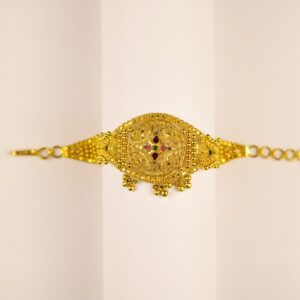22K Yellow Gold Ladies Multistone Bracelet