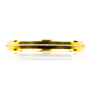 22K Two Yellow Gold Men Kada/Bangle
