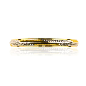 22K Two Yellow Gold Men Kada/Bangle