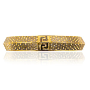 22K Two Yellow Gold Men Kada/Bangle