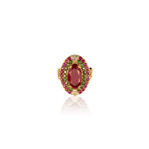 22K Yellow Gold Beautiful Ruby Ring