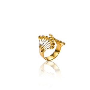 22K Yellow Gold Butterfly Design Ring