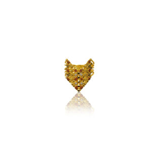 22K Yellow Gold Multi Color Filigree Ring