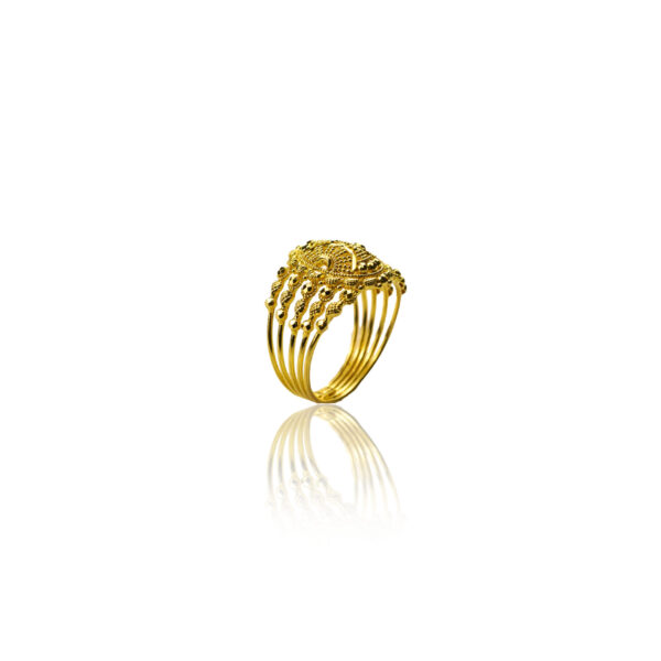22K Yellow Gold Filigree Ring