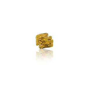 22K Yellow Gold Overlap Ring