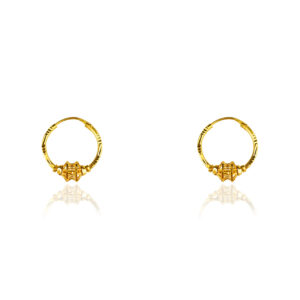 22K Yellow Gold kids Small Hoop Earrings
