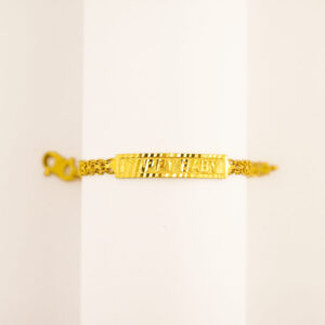 22K Yellow Gold Baby Happy Baby Bracelet