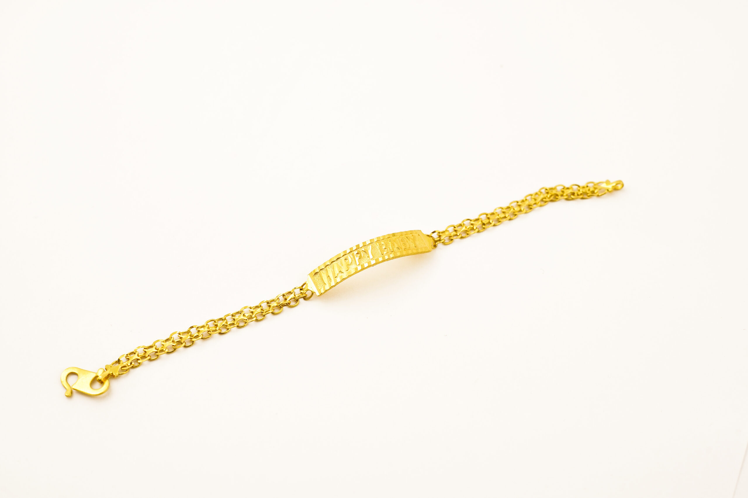 22K Gold Bracelet for Baby - 235-GBR3044 in 3.750 Grams