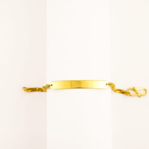 22K Yellow Gold Baby Bracelet with Link Chain