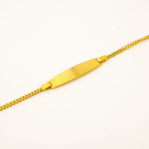 22K Yellow Gold Baby Bracelet with Link Chain
