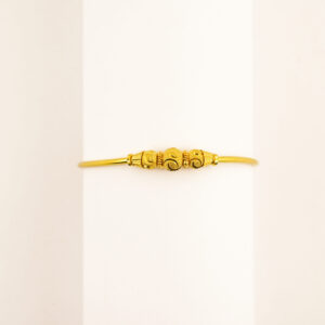 22K Yellow Gold  Adjustable Kids Bangle with Details