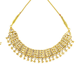22K Yellow Gold Women Kundan Set