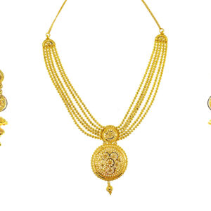 22K Yellow Gold Birdal Heavy Pendant Set