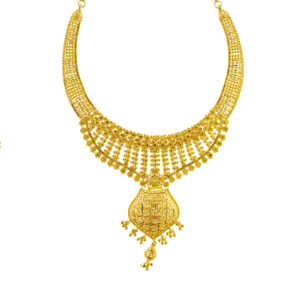 22K Yellow Gold Women Bridal Wear Set