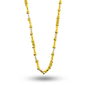 22K Yellow Gold Women Tube Design Chain