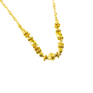 22K Yellow Gold Women RopefFiligree Chain