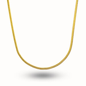 22K Yellow Gold Women Box Design Chain