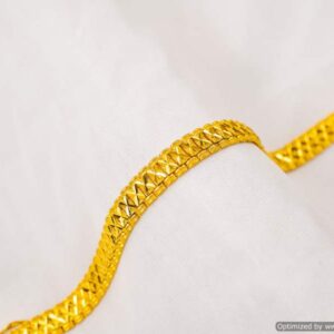 22K Yellow Gold Men Bracelet with X detail