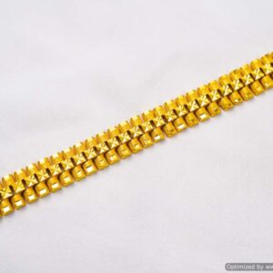 22K Yellow Gold Solid Men Bracelet