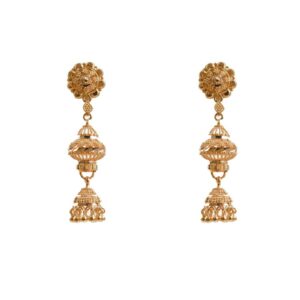 22k Gold Designer Mesh Minimal Jhumki
