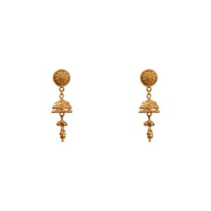 22K Gold Twin Hanging Jhumki
