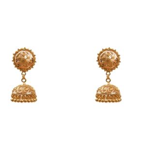 22k Gold Floral Jhumki earrings