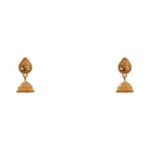 22k Gold Minimal Jhumki Earrings