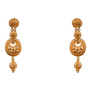 22k Gold Designer Long Earrings