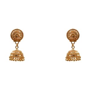 22k Gold Floral Jhumki