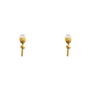22k Gold Rodium Ball Earrings