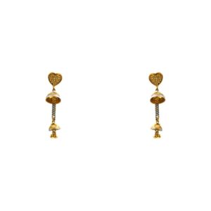 22k Gold Small Earrings with Ball design