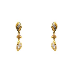 22k Gold Heart Small Earrings